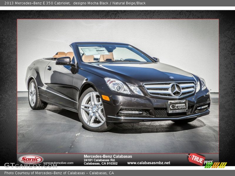 designo Mocha Black / Natural Beige/Black 2013 Mercedes-Benz E 350 Cabriolet