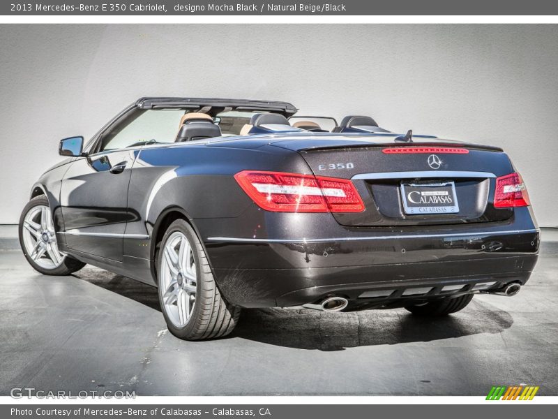 designo Mocha Black / Natural Beige/Black 2013 Mercedes-Benz E 350 Cabriolet