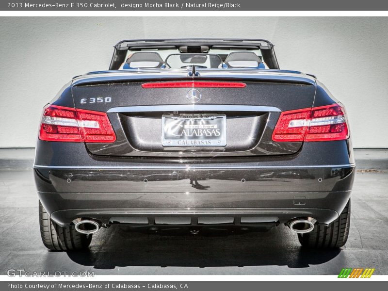 designo Mocha Black / Natural Beige/Black 2013 Mercedes-Benz E 350 Cabriolet