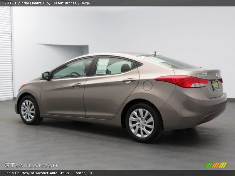 Desert Bronze / Beige 2012 Hyundai Elantra GLS