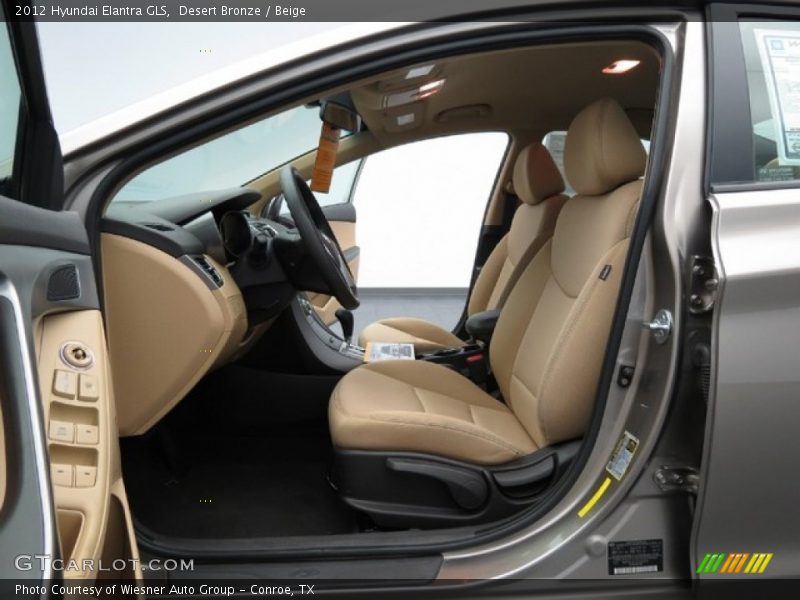 Desert Bronze / Beige 2012 Hyundai Elantra GLS