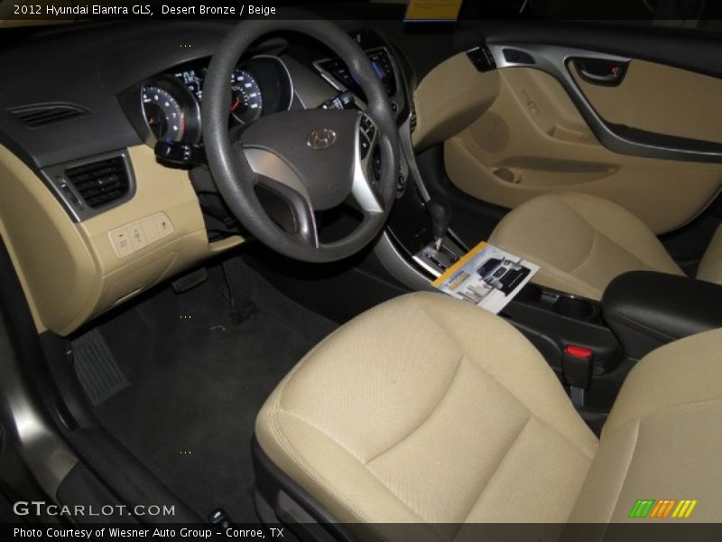 Desert Bronze / Beige 2012 Hyundai Elantra GLS