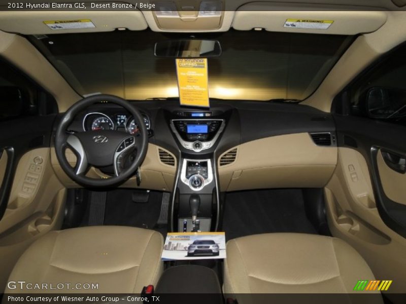 Desert Bronze / Beige 2012 Hyundai Elantra GLS