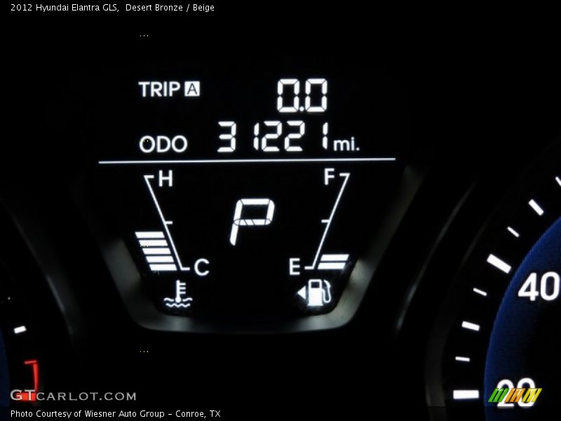 Desert Bronze / Beige 2012 Hyundai Elantra GLS