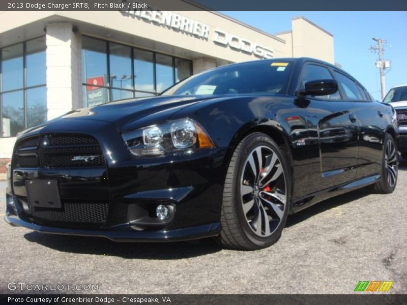 Pitch Black / Black 2013 Dodge Charger SRT8