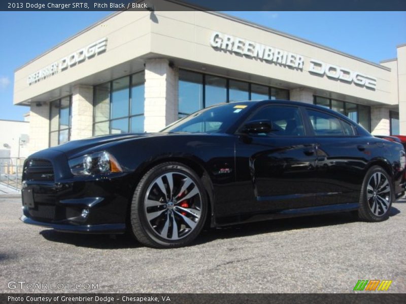 Pitch Black / Black 2013 Dodge Charger SRT8