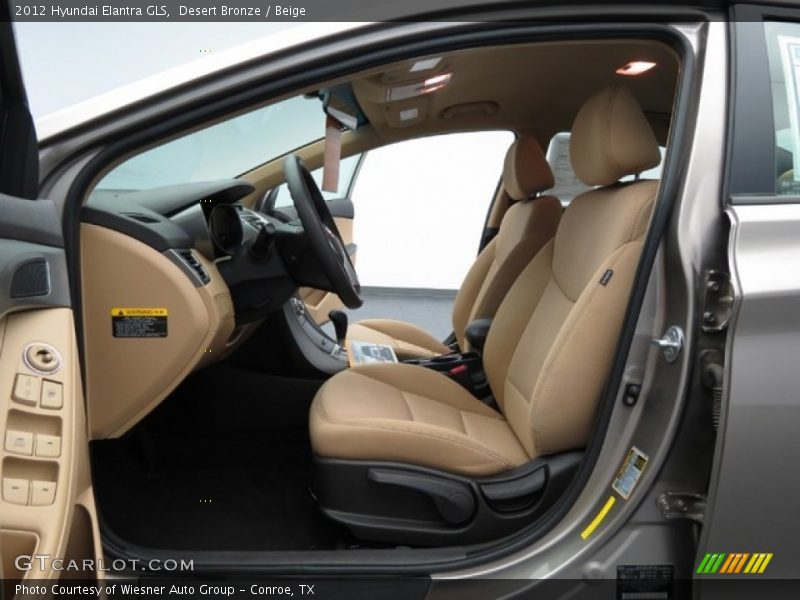 Desert Bronze / Beige 2012 Hyundai Elantra GLS