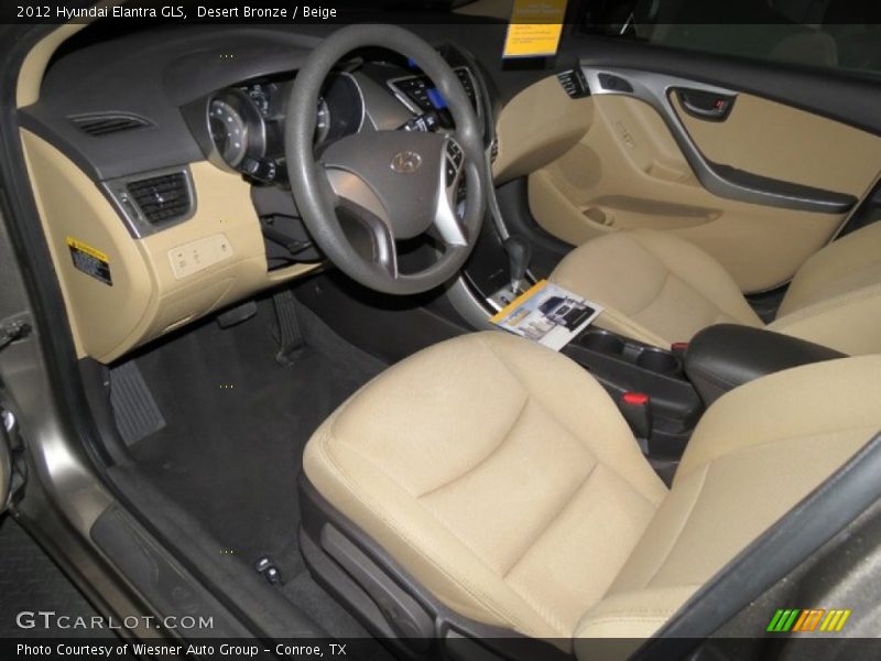 Desert Bronze / Beige 2012 Hyundai Elantra GLS