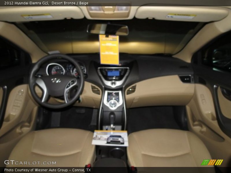 Desert Bronze / Beige 2012 Hyundai Elantra GLS