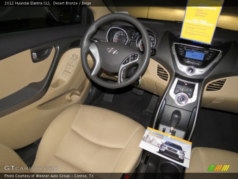Desert Bronze / Beige 2012 Hyundai Elantra GLS