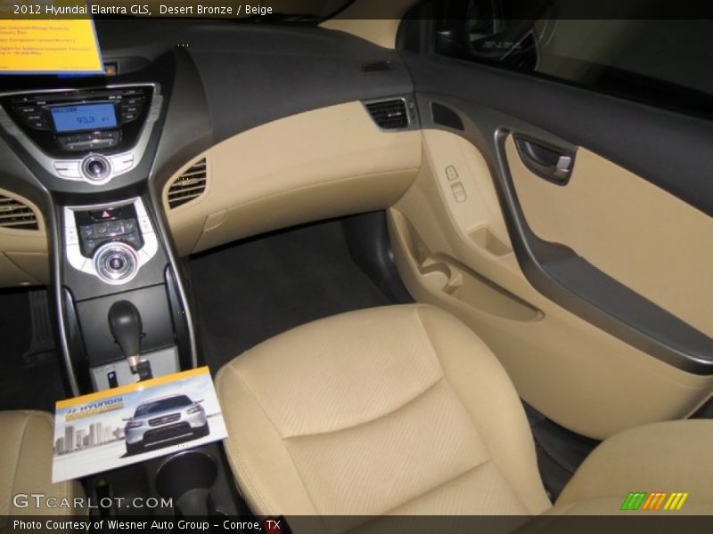 Desert Bronze / Beige 2012 Hyundai Elantra GLS