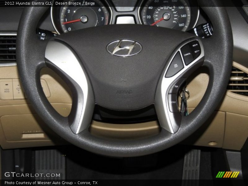 Desert Bronze / Beige 2012 Hyundai Elantra GLS