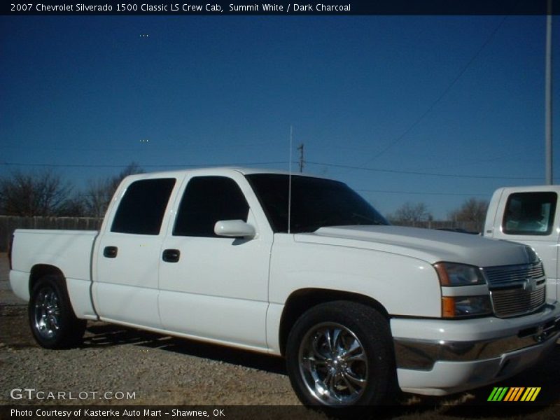 Summit White / Dark Charcoal 2007 Chevrolet Silverado 1500 Classic LS Crew Cab