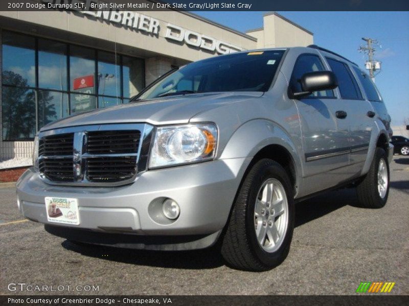 Bright Silver Metallic / Dark Slate Gray/Light Slate Gray 2007 Dodge Durango SLT