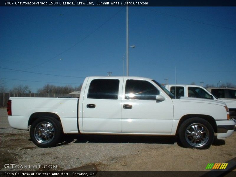 Summit White / Dark Charcoal 2007 Chevrolet Silverado 1500 Classic LS Crew Cab