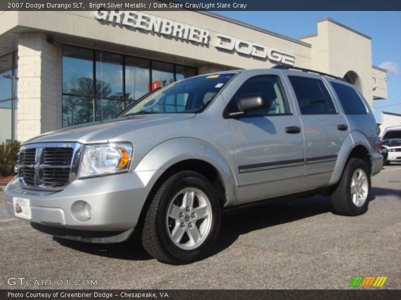 Bright Silver Metallic / Dark Slate Gray/Light Slate Gray 2007 Dodge Durango SLT