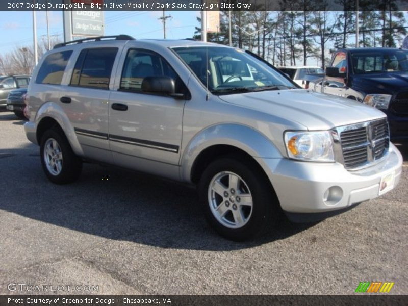Bright Silver Metallic / Dark Slate Gray/Light Slate Gray 2007 Dodge Durango SLT