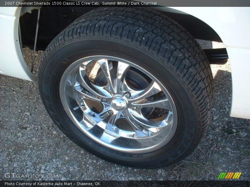 Summit White / Dark Charcoal 2007 Chevrolet Silverado 1500 Classic LS Crew Cab