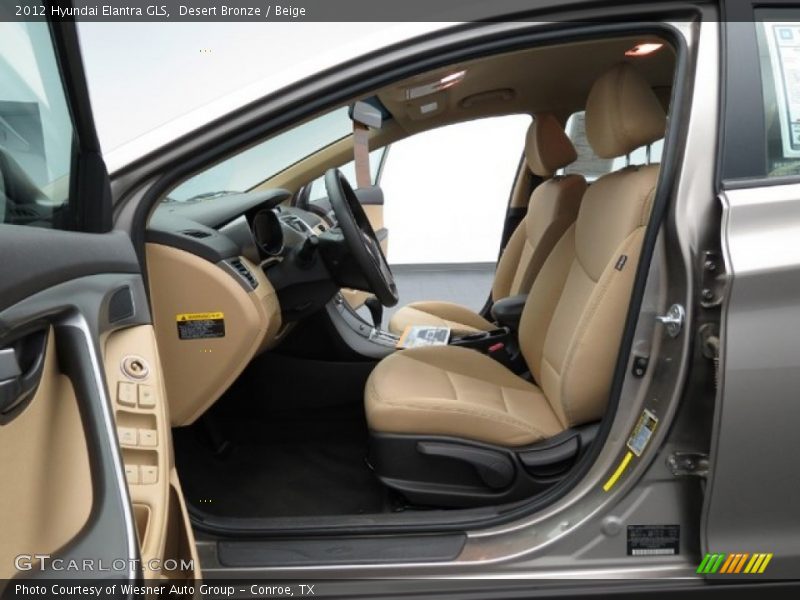 Desert Bronze / Beige 2012 Hyundai Elantra GLS