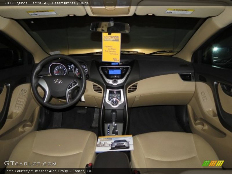 Desert Bronze / Beige 2012 Hyundai Elantra GLS