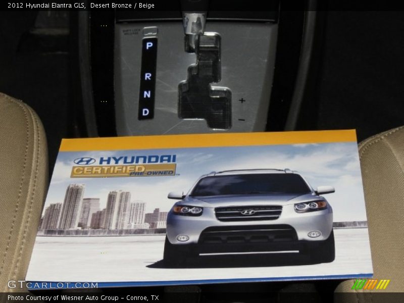 Desert Bronze / Beige 2012 Hyundai Elantra GLS