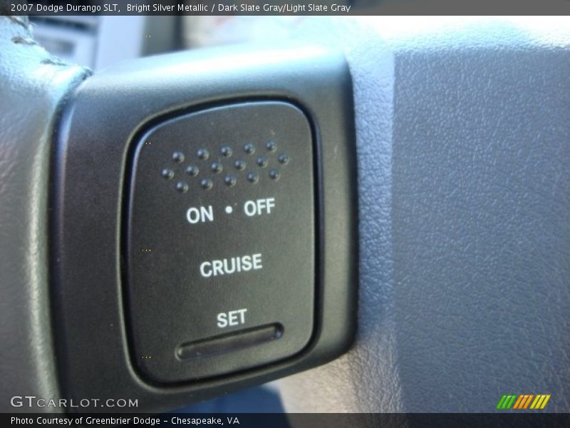 Bright Silver Metallic / Dark Slate Gray/Light Slate Gray 2007 Dodge Durango SLT