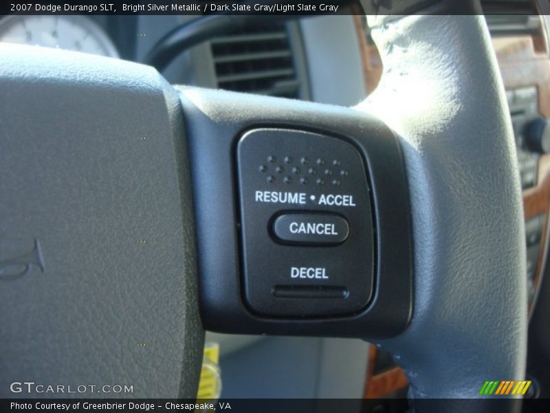 Bright Silver Metallic / Dark Slate Gray/Light Slate Gray 2007 Dodge Durango SLT