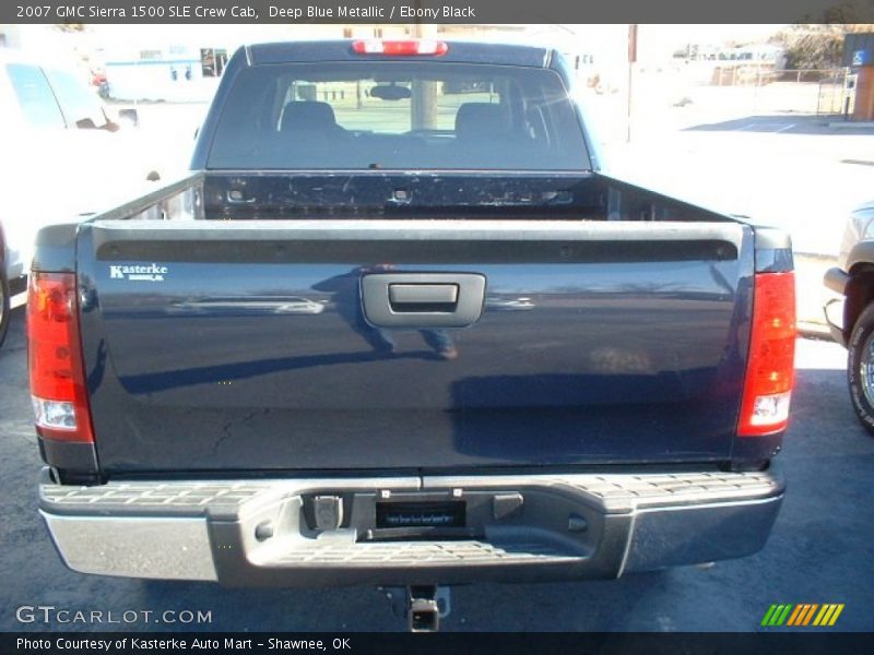 Deep Blue Metallic / Ebony Black 2007 GMC Sierra 1500 SLE Crew Cab