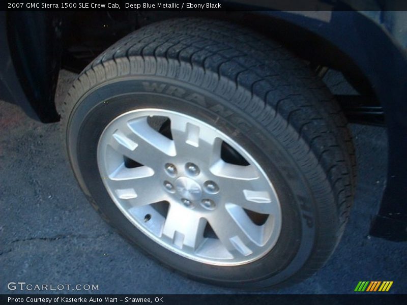 Deep Blue Metallic / Ebony Black 2007 GMC Sierra 1500 SLE Crew Cab