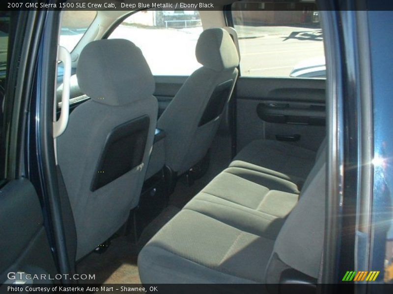 Deep Blue Metallic / Ebony Black 2007 GMC Sierra 1500 SLE Crew Cab