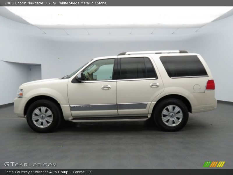 White Suede Metallic / Stone 2008 Lincoln Navigator Luxury