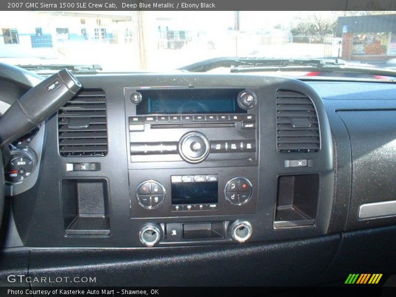 Deep Blue Metallic / Ebony Black 2007 GMC Sierra 1500 SLE Crew Cab