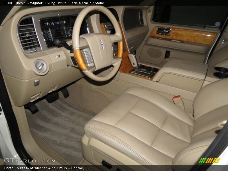 White Suede Metallic / Stone 2008 Lincoln Navigator Luxury