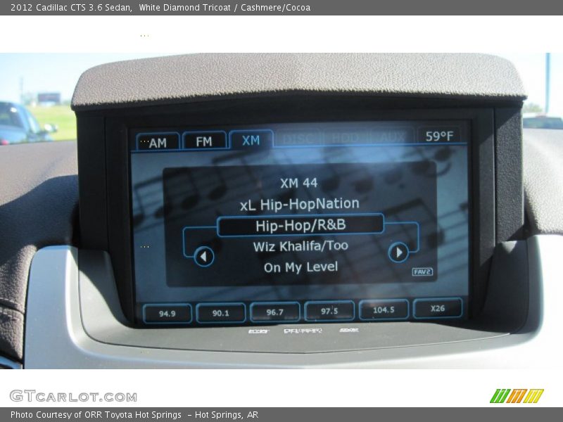 White Diamond Tricoat / Cashmere/Cocoa 2012 Cadillac CTS 3.6 Sedan