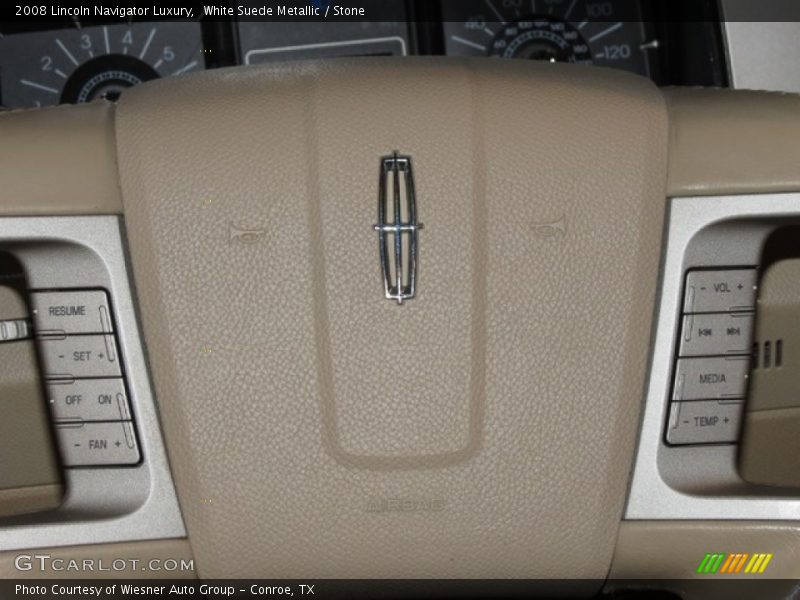 White Suede Metallic / Stone 2008 Lincoln Navigator Luxury