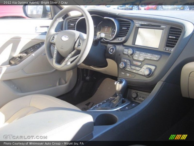 Bright Silver / Gray 2012 Kia Optima Hybrid