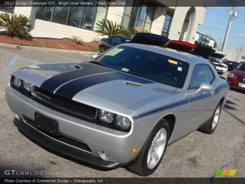 Bright Silver Metallic / Dark Slate Gray 2012 Dodge Challenger SXT