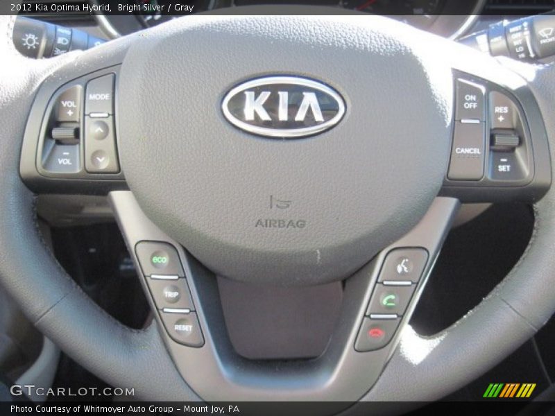 Bright Silver / Gray 2012 Kia Optima Hybrid
