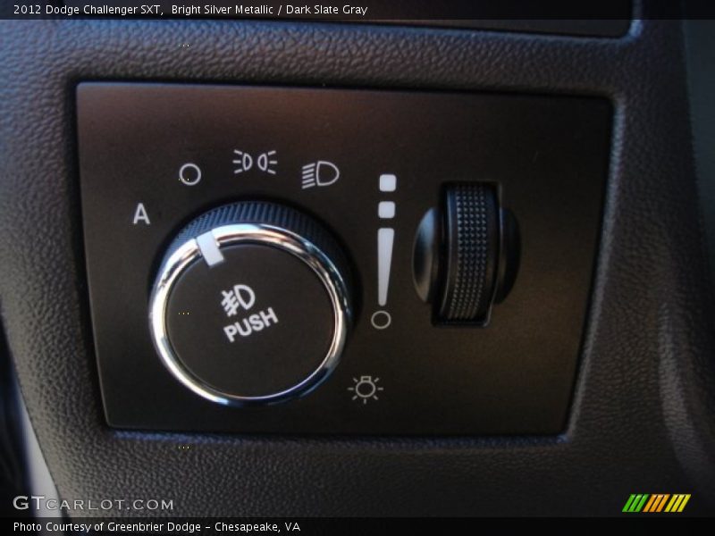 Bright Silver Metallic / Dark Slate Gray 2012 Dodge Challenger SXT