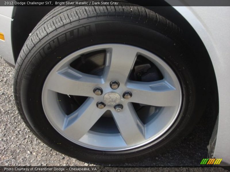 Bright Silver Metallic / Dark Slate Gray 2012 Dodge Challenger SXT