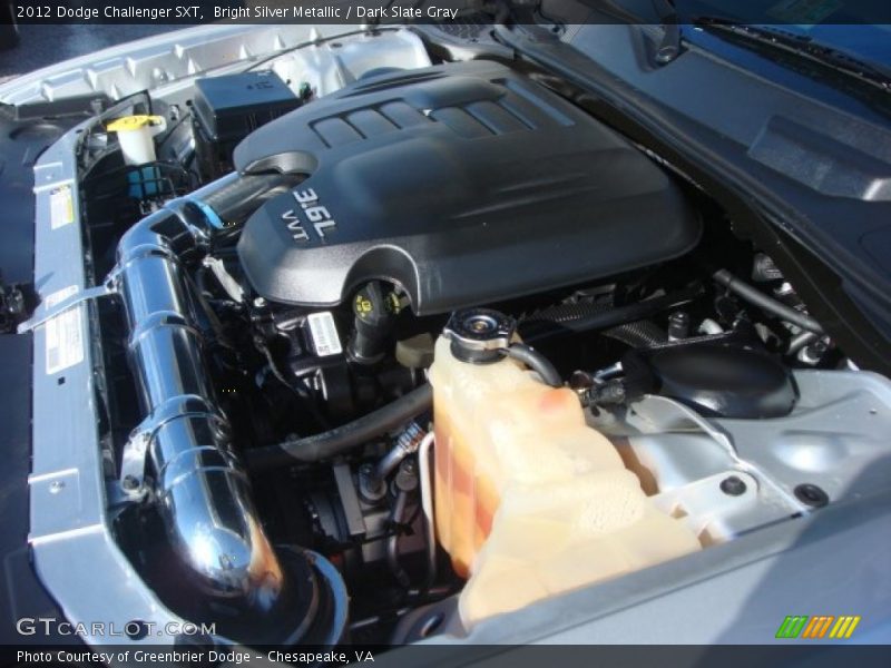 Bright Silver Metallic / Dark Slate Gray 2012 Dodge Challenger SXT