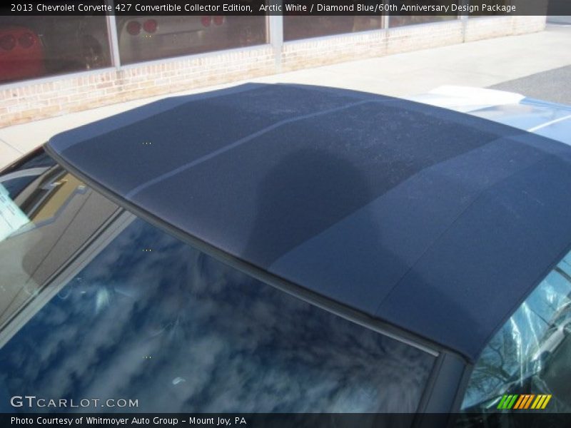 Arctic White / Diamond Blue/60th Anniversary Design Package 2013 Chevrolet Corvette 427 Convertible Collector Edition