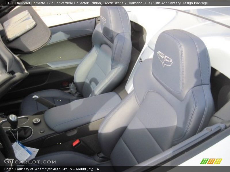 Arctic White / Diamond Blue/60th Anniversary Design Package 2013 Chevrolet Corvette 427 Convertible Collector Edition