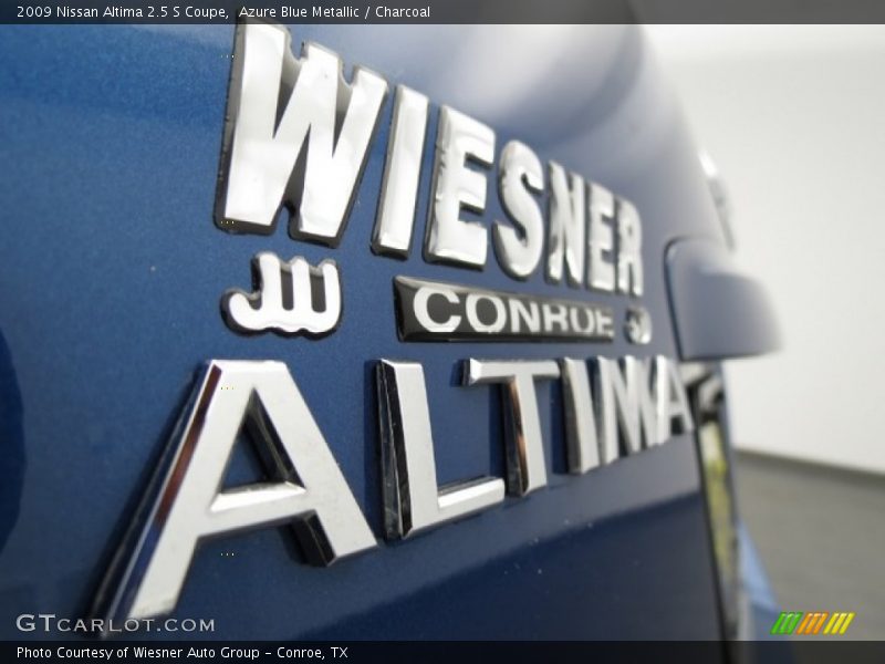 Azure Blue Metallic / Charcoal 2009 Nissan Altima 2.5 S Coupe