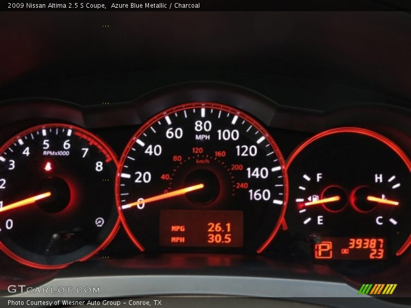 Azure Blue Metallic / Charcoal 2009 Nissan Altima 2.5 S Coupe