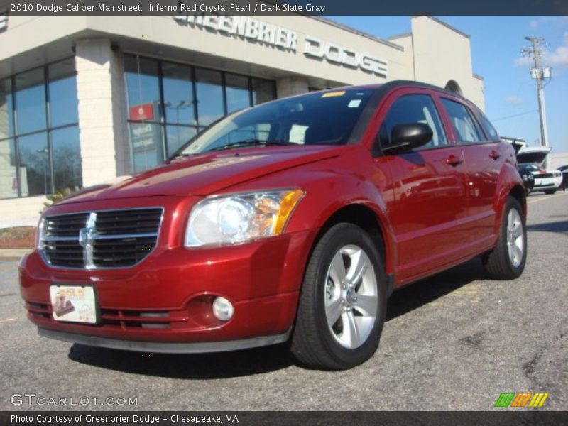 Inferno Red Crystal Pearl / Dark Slate Gray 2010 Dodge Caliber Mainstreet