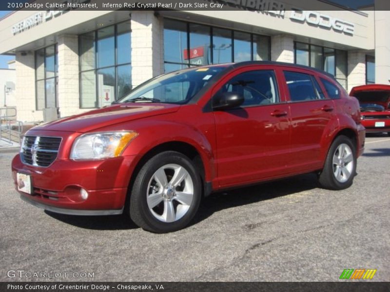 Inferno Red Crystal Pearl / Dark Slate Gray 2010 Dodge Caliber Mainstreet