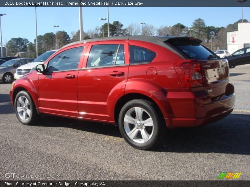 Inferno Red Crystal Pearl / Dark Slate Gray 2010 Dodge Caliber Mainstreet