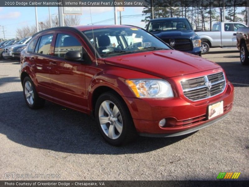 Inferno Red Crystal Pearl / Dark Slate Gray 2010 Dodge Caliber Mainstreet