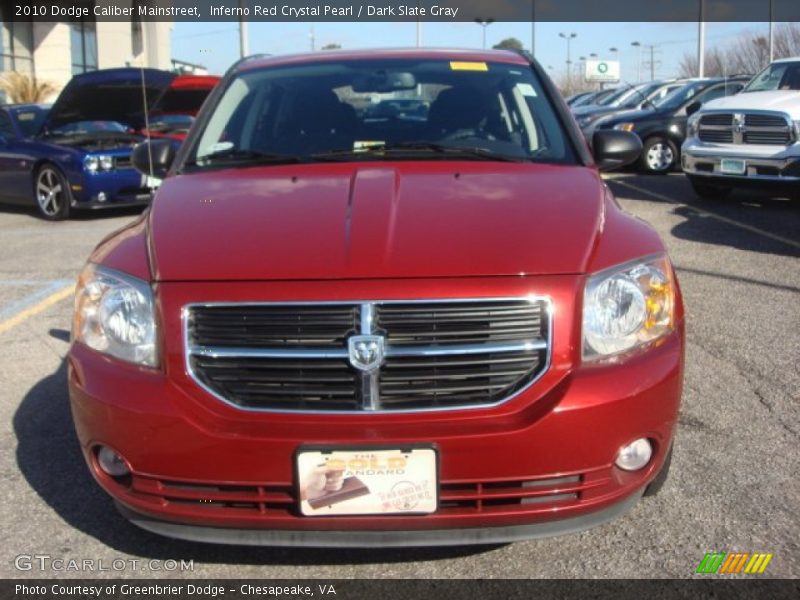Inferno Red Crystal Pearl / Dark Slate Gray 2010 Dodge Caliber Mainstreet